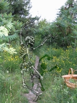 The dancing skeleton at Bass Point